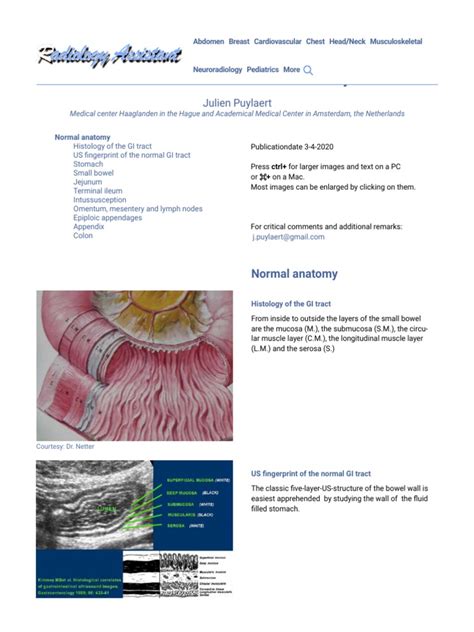 The Radiology Assistant : US of the GI tract 